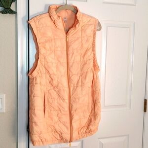 FP Movement by Free People Peach Quilted Puffer Vest